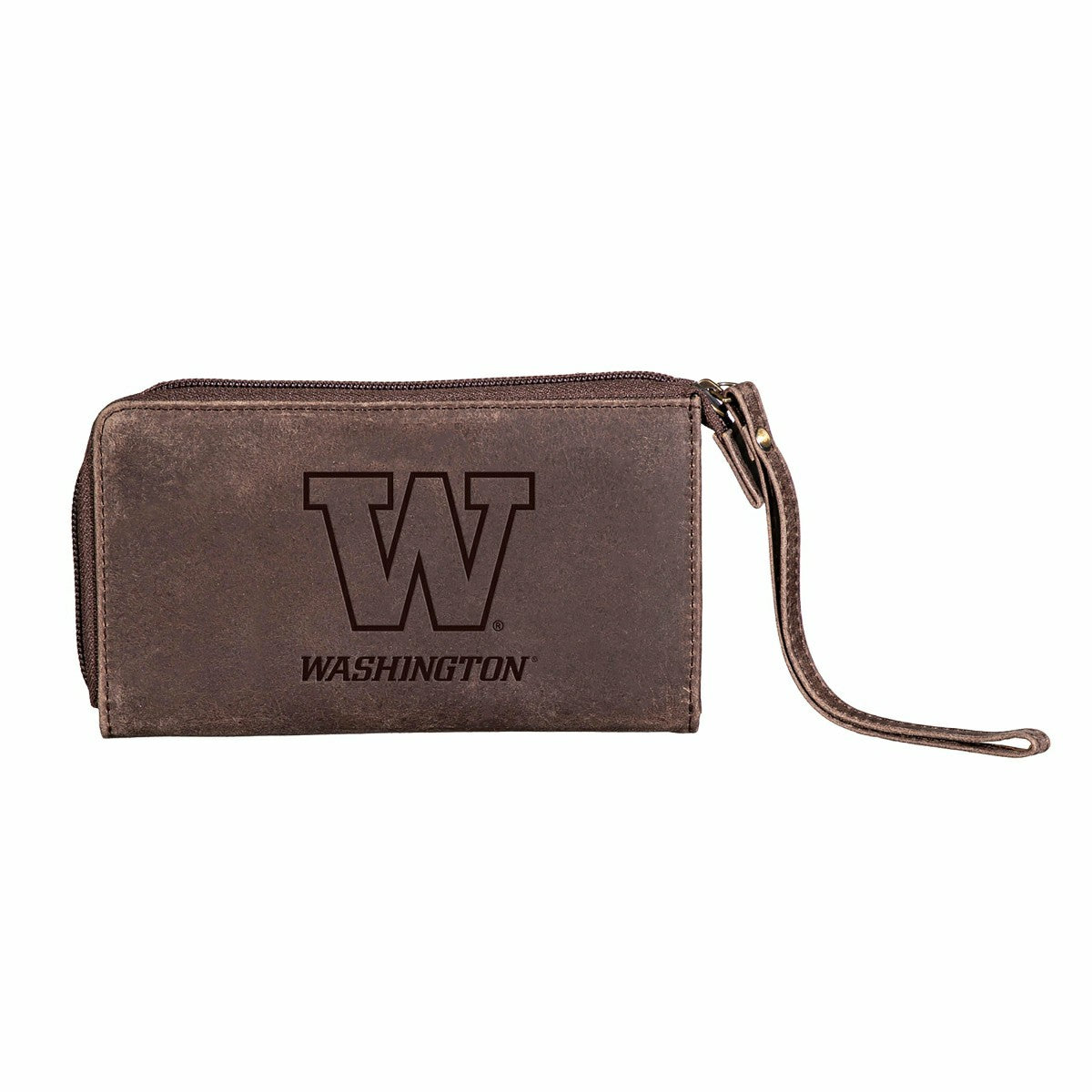 Wristlet Wallet, Brown, Universitiy of Washington