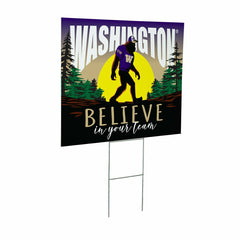 University of Washington Yard Sign, Bigfoot