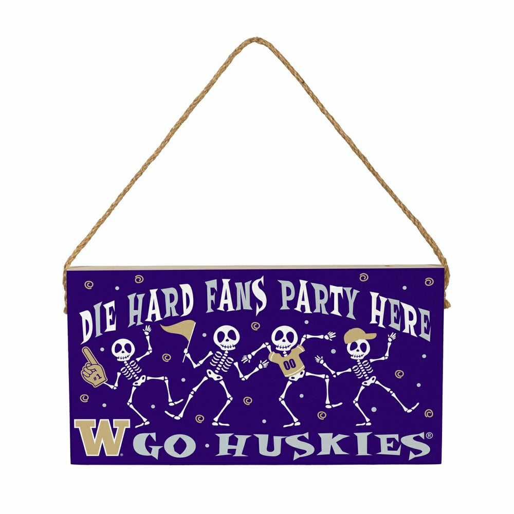 University of Washington Halloween Wood Wall Sign, 6x11
