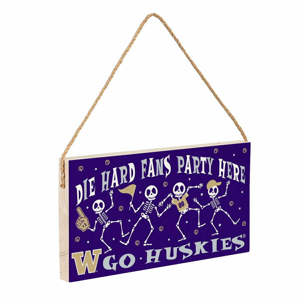 University of Washington Halloween Wood Wall Sign, 6x11