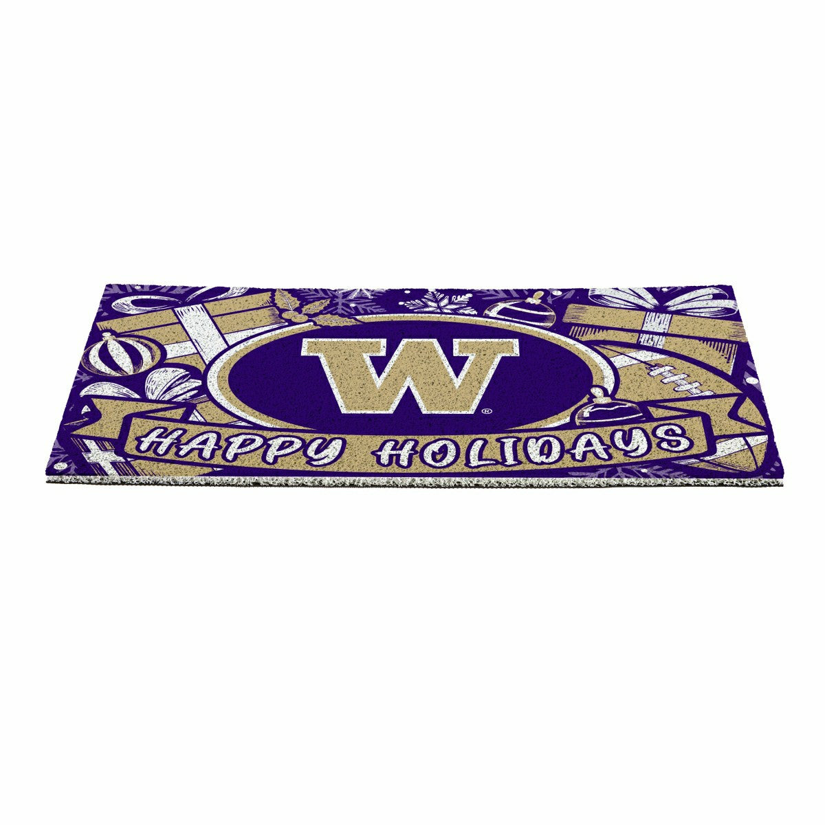 University of Washington Holiday PVC Mat, 28"x16"