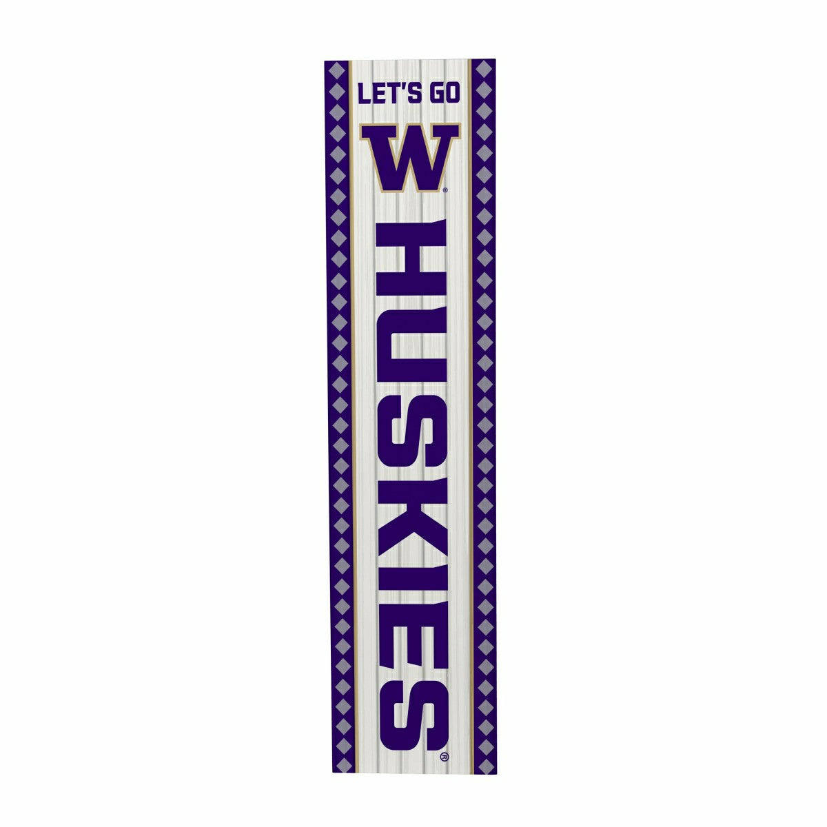 Universitiy of Washington 47" Double Sided Leaner, Christmas
