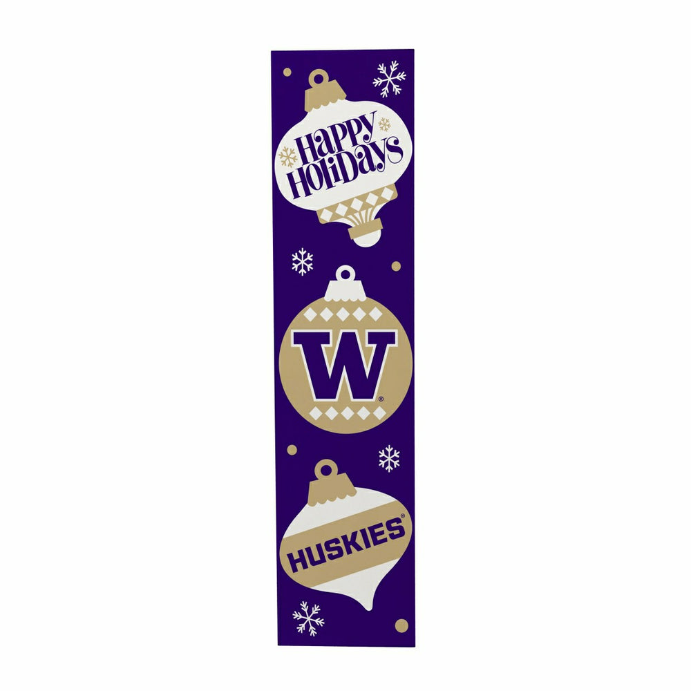 Universitiy of Washington 47" Double Sided Leaner, Christmas
