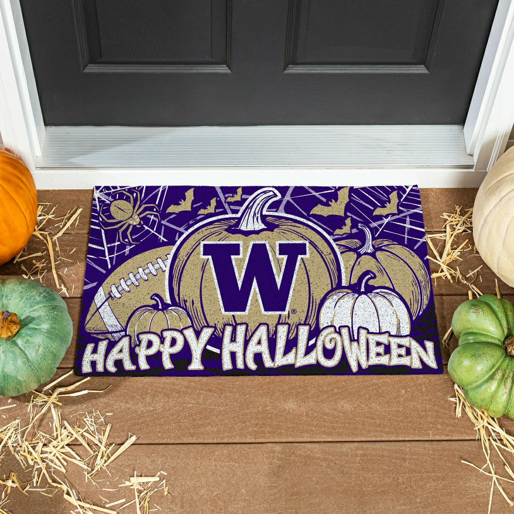 University of Washington Halloween PVC Mat, 28"x16"