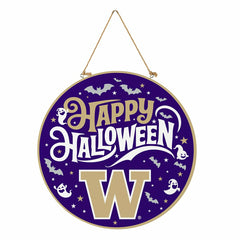 University of Washington Halloween Round Door Décor with Hanging Rope,