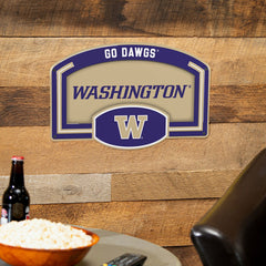 University of Washington USA Embossed Steel Wall Sign, 11" x 17"