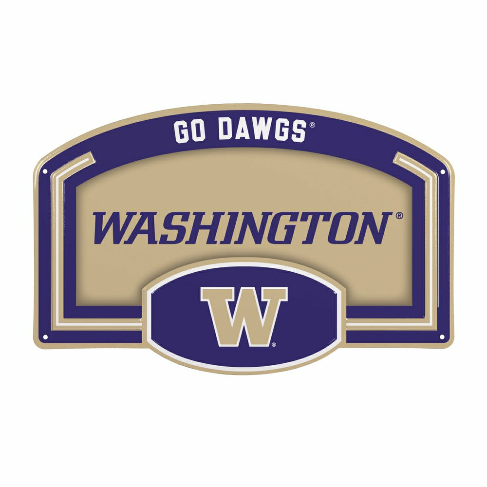 University of Washington USA Embossed Steel Wall Sign, 11" x 17"