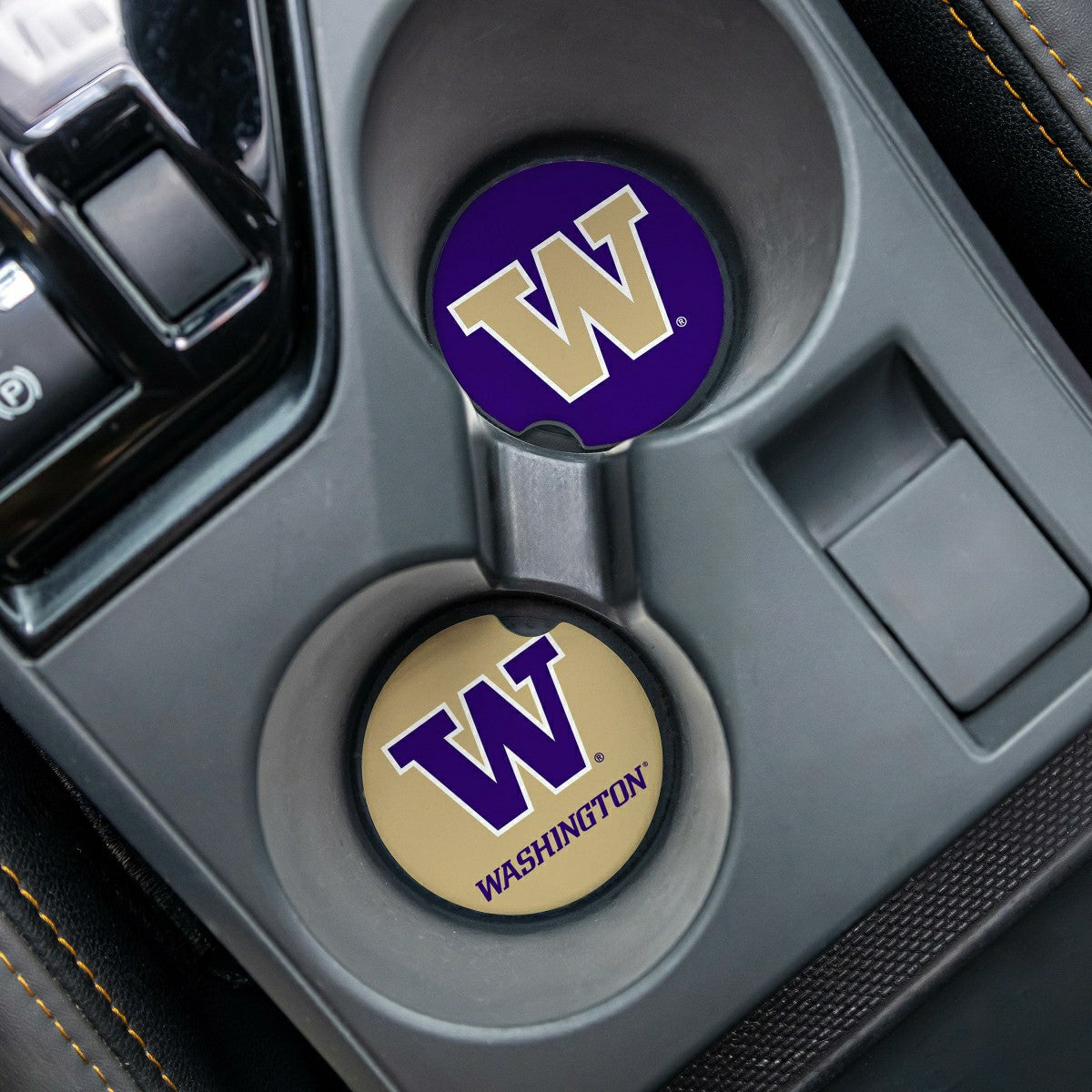 University of Washington Car Coaster Set, 2pc