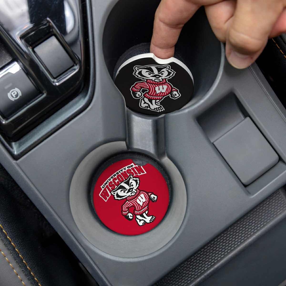 University of Wisconsin-Madison Car Coaster Set, 2pc