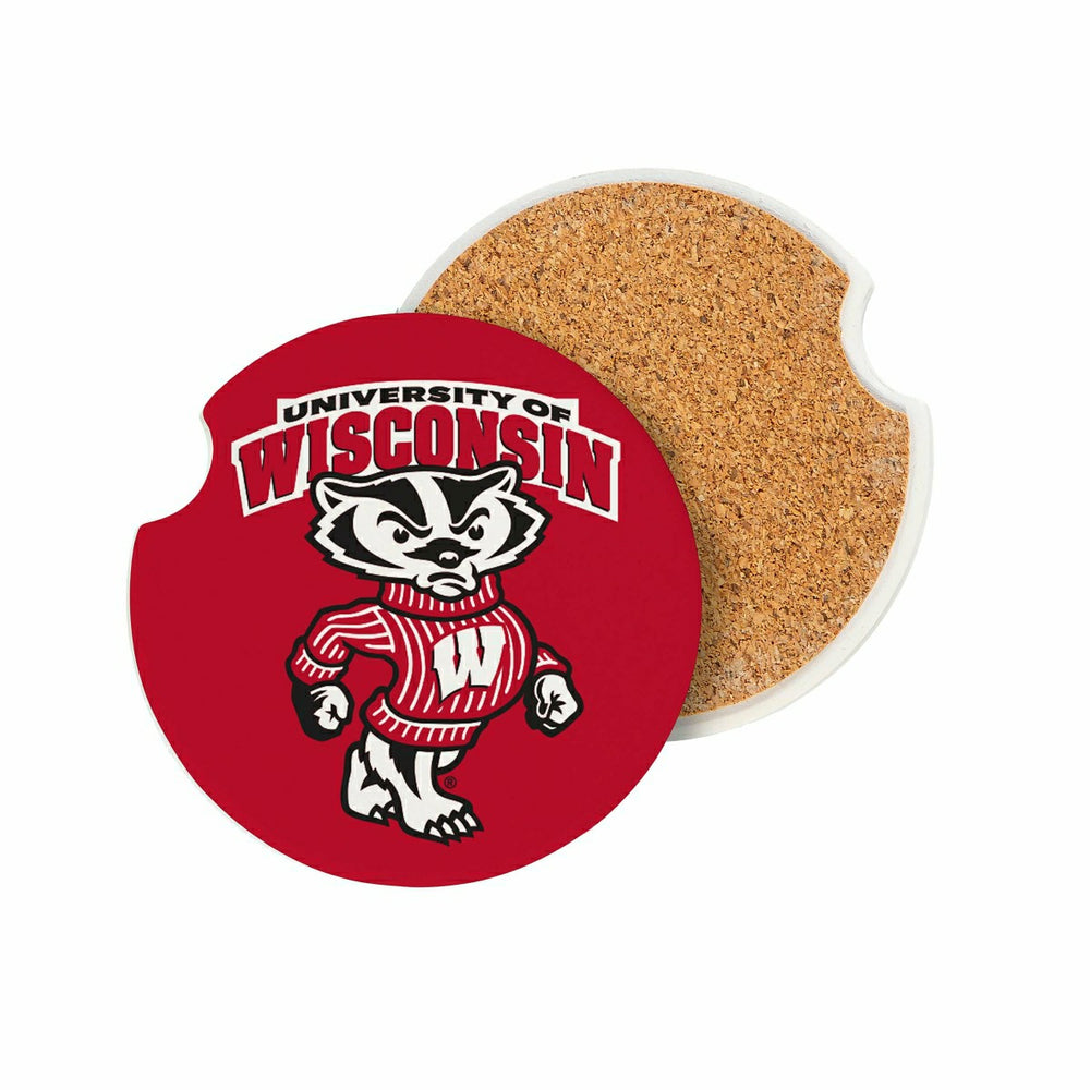 University of Wisconsin-Madison Car Coaster Set, 2pc