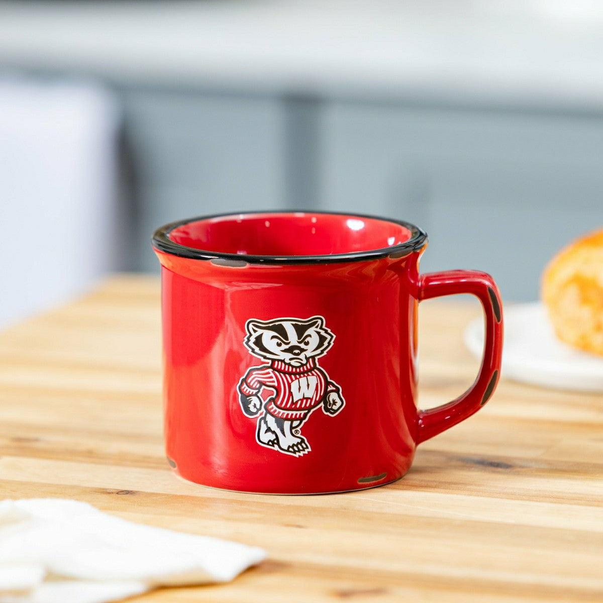 University of Wisconsin-Madison Ceramic Camp Cup with Enamel Finish, 1