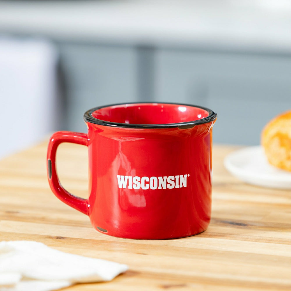 University of Wisconsin-Madison Ceramic Camp Cup with Enamel Finish, 1