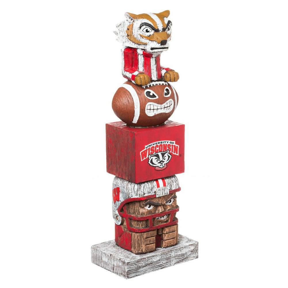 Wisconsin-Madison Badgers Tiki Team Totem Garden Statue