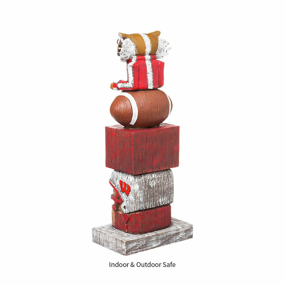Wisconsin-Madison Badgers Tiki Team Totem Garden Statue