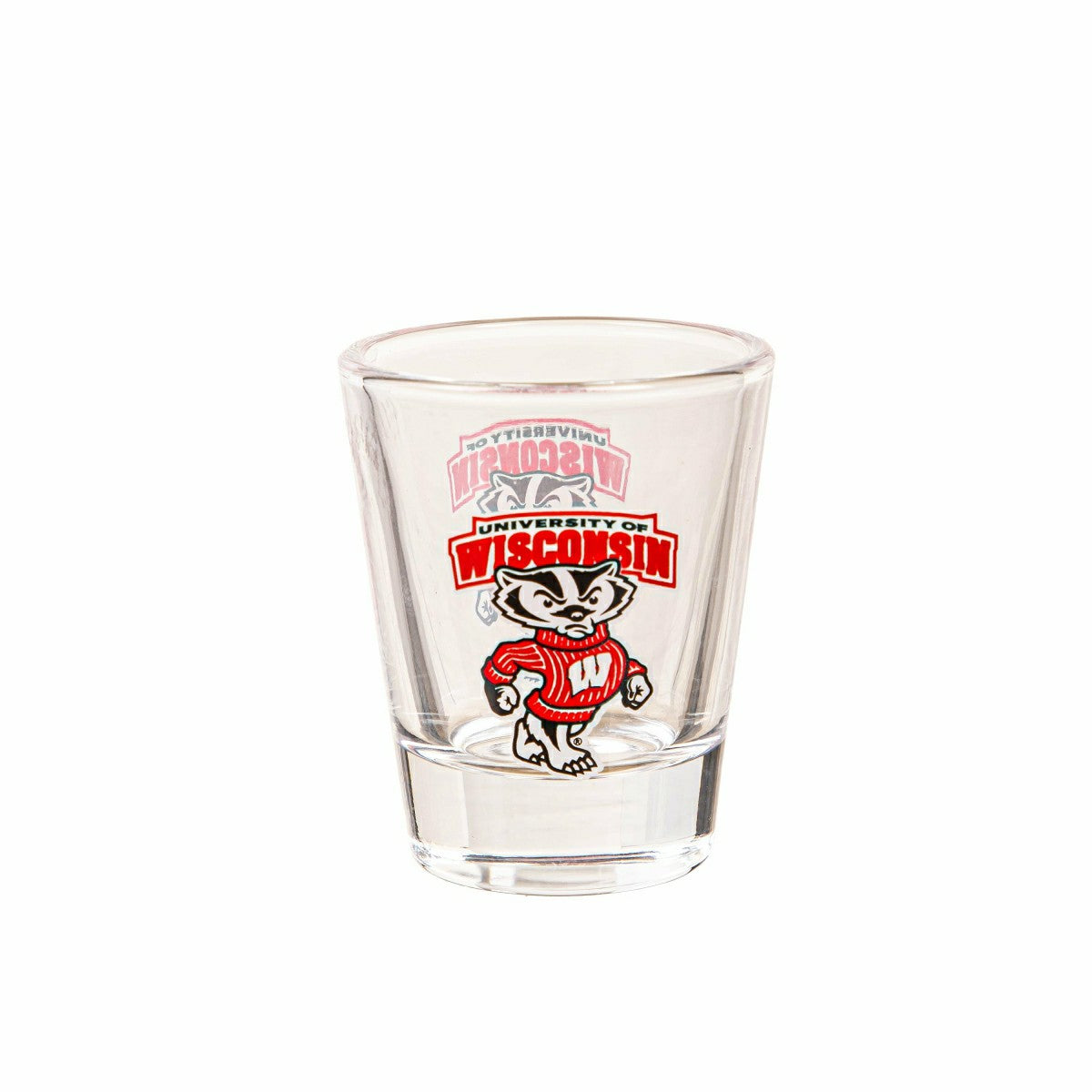 University of Wisconsin-Madison 4-Piece Ceramic and Glass 2oz. Shot Gl