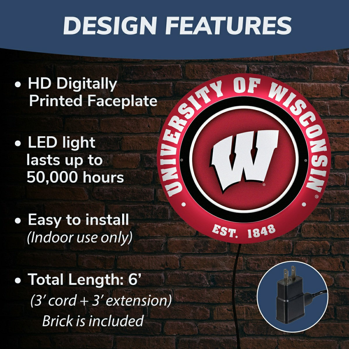 University of Wisconsin-Madison, Metal Lite, Round