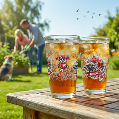 University of Wisconsin-Madison 16oz Glass pint, Set of 2