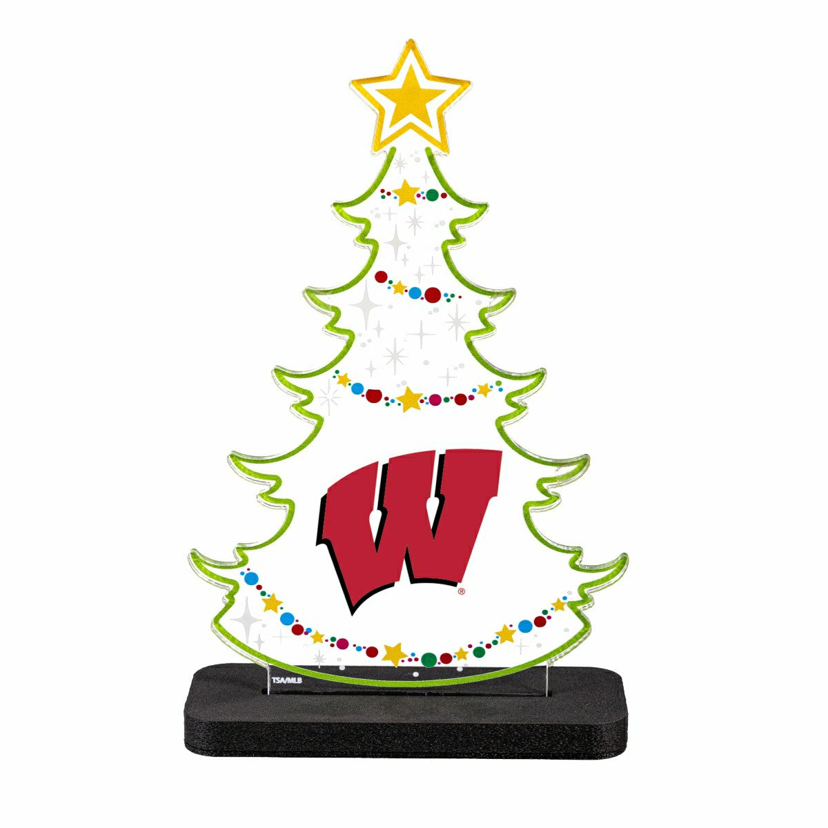 University of Wisconsin-Madison College Holiday Tree Desklite LED Deco