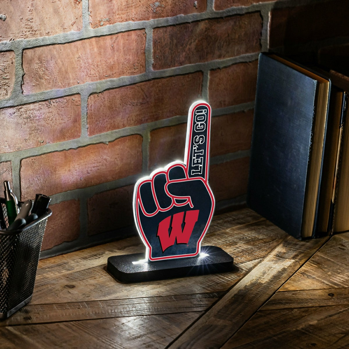 University of Wisconsin-Madison College Foam Finger Desklite LED Décor
