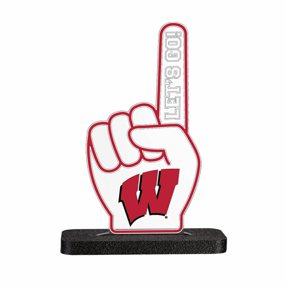 University of Wisconsin-Madison College Foam Finger Desklite LED Décor