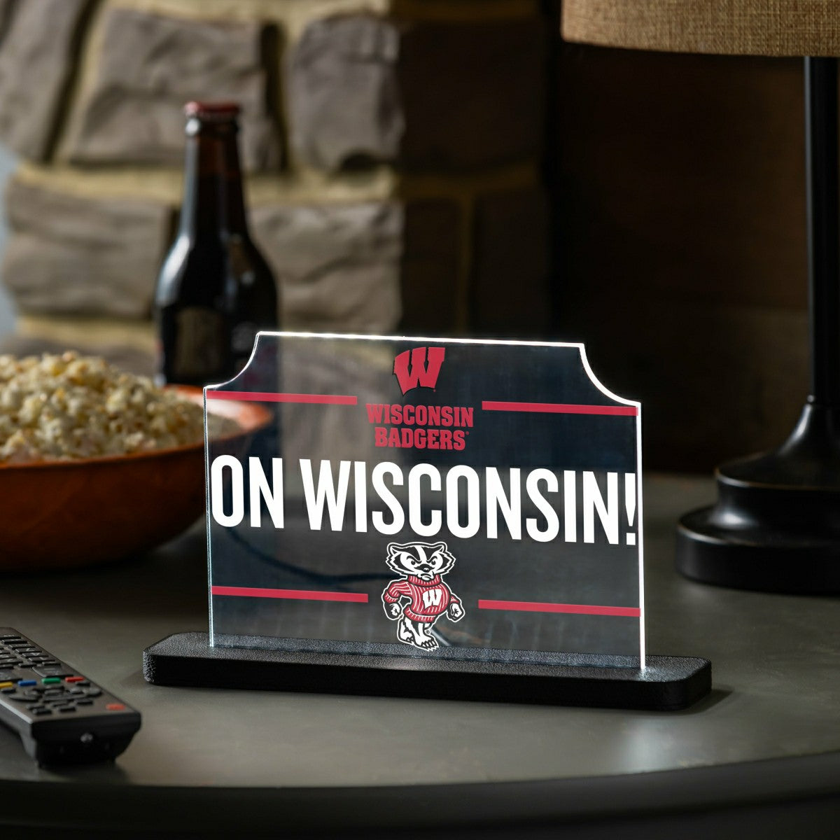 University of Wisconsin-Madison College Rectangle Desklite LED Décor