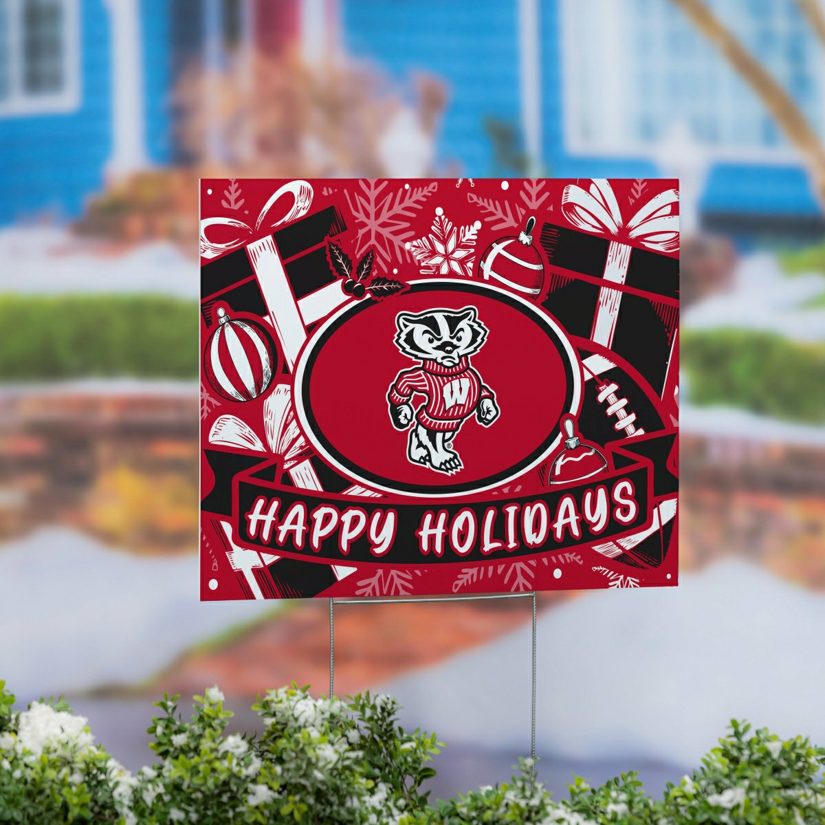University of Wisconsin-Madison Yard Sign, Holiday
