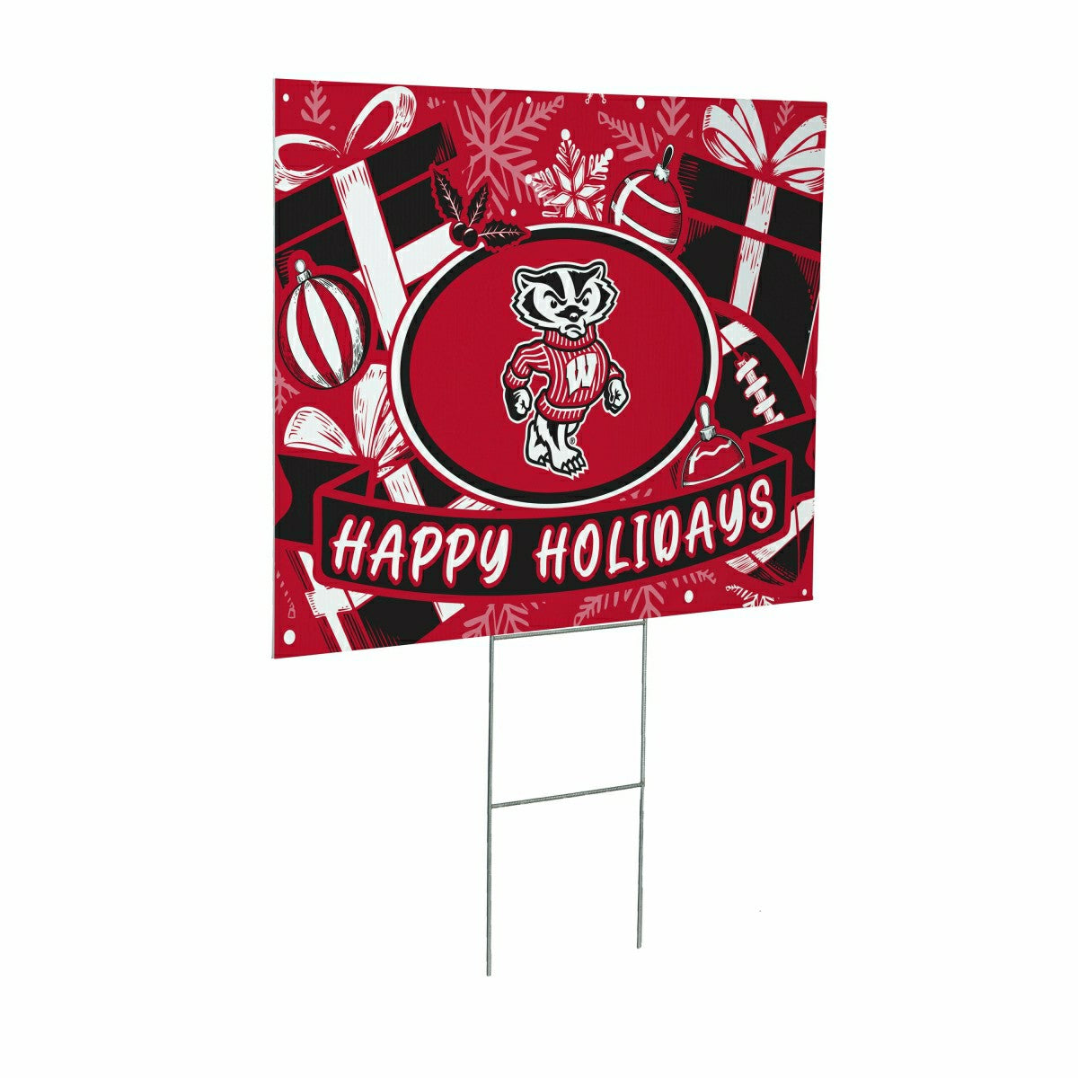 University of Wisconsin-Madison Yard Sign, Holiday