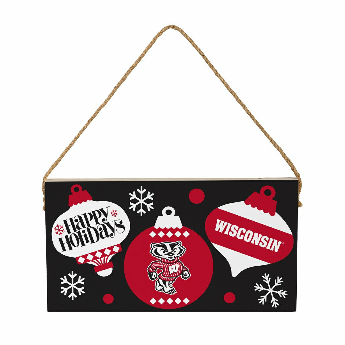 University of Wisconsin-Madison Holiday Wood Wall Sign, 6x11
