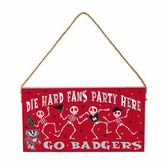 University of Wisconsin-Madison Halloween Wood Wall Sign, 6x11