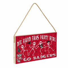 University of Wisconsin-Madison Halloween Wood Wall Sign, 6x11