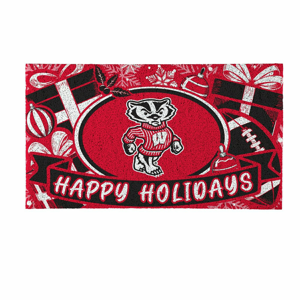 University of Wisconsin-Madison Holiday PVC Mat, 28"x16"