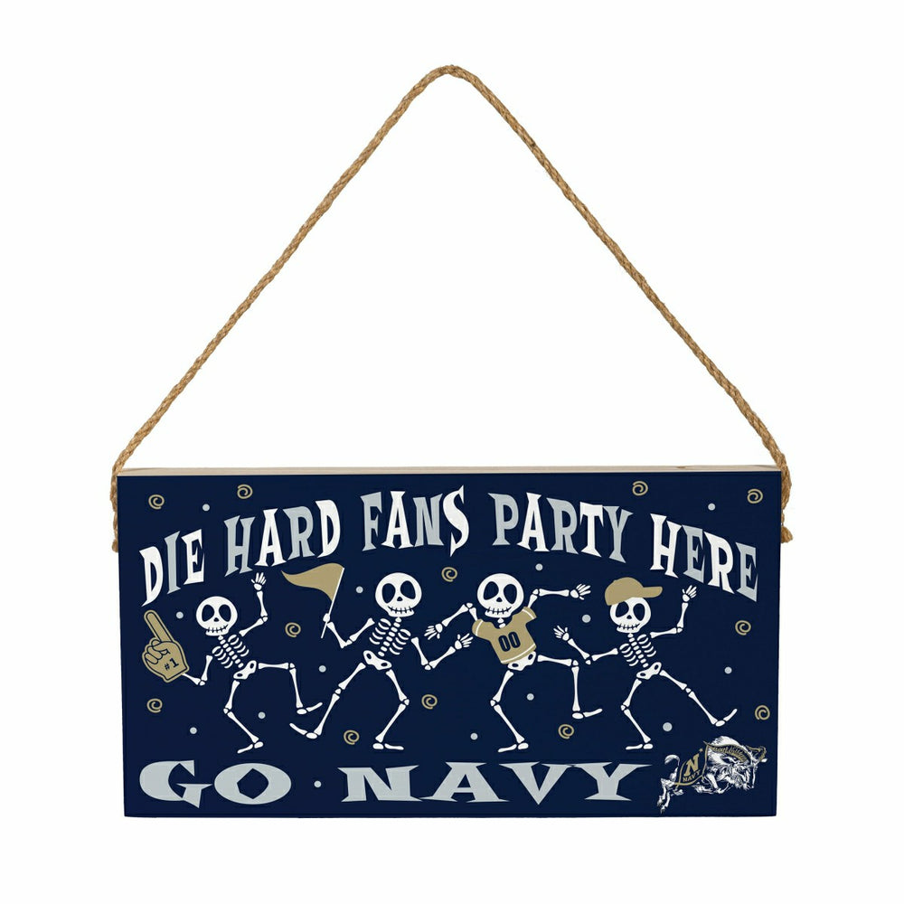 US Naval Academy Halloween Wood Wall Sign, 6x11