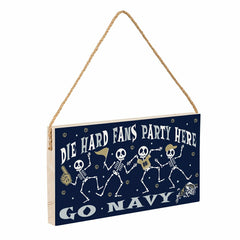US Naval Academy Halloween Wood Wall Sign, 6x11
