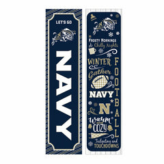 46" Double Sided Leaner, US Naval Academy, Winter Seasonal
