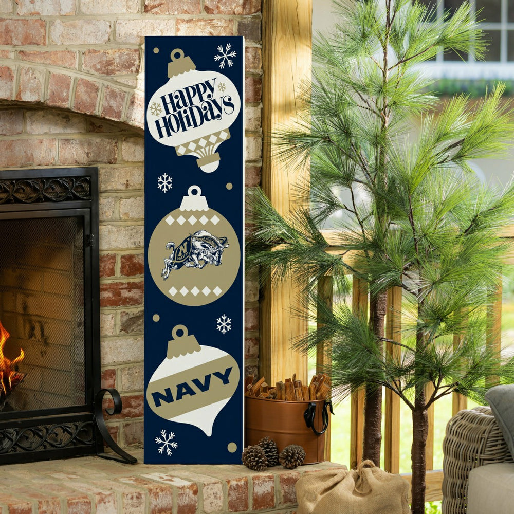 47" Double Sided Leaner, US Naval Academy, Christmas