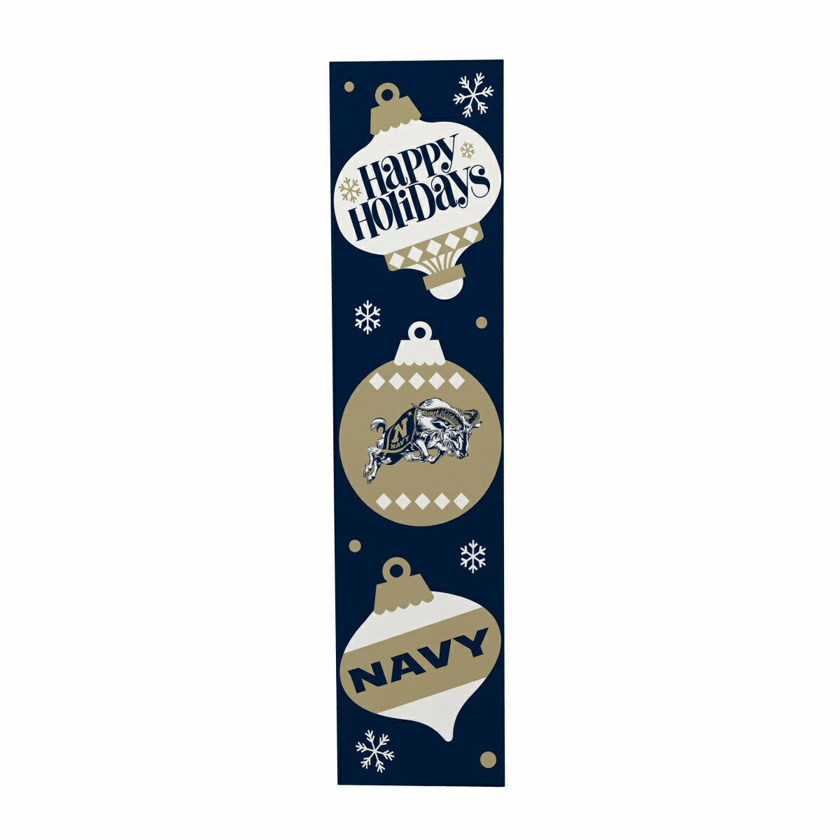 47" Double Sided Leaner, US Naval Academy, Christmas