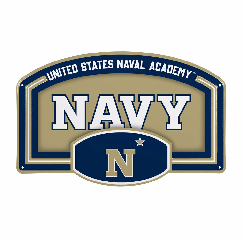 US Naval Academy USA Embossed Steel Wall Sign, 11" x 17"