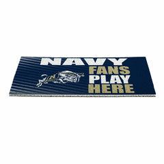 US Naval Academy Fan Mat, 28"x16"