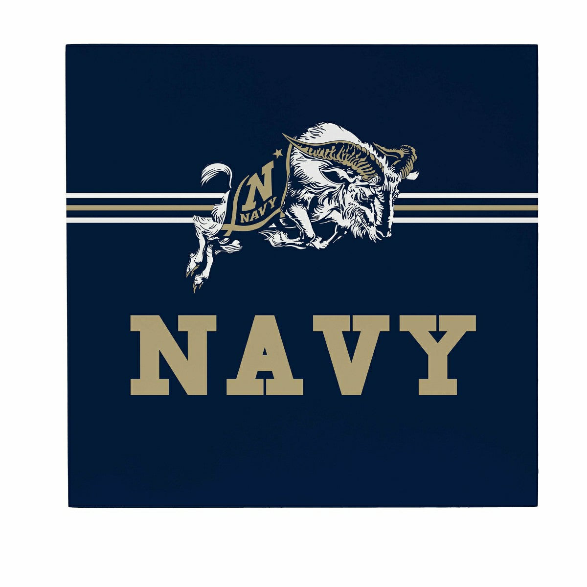 US Naval Academy Wood Wall Sign, 12x12