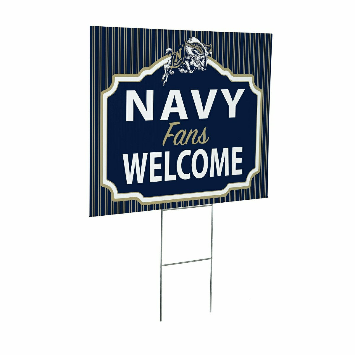 US Naval Academy Coroplast Yard Sign, "Fans Welcome"