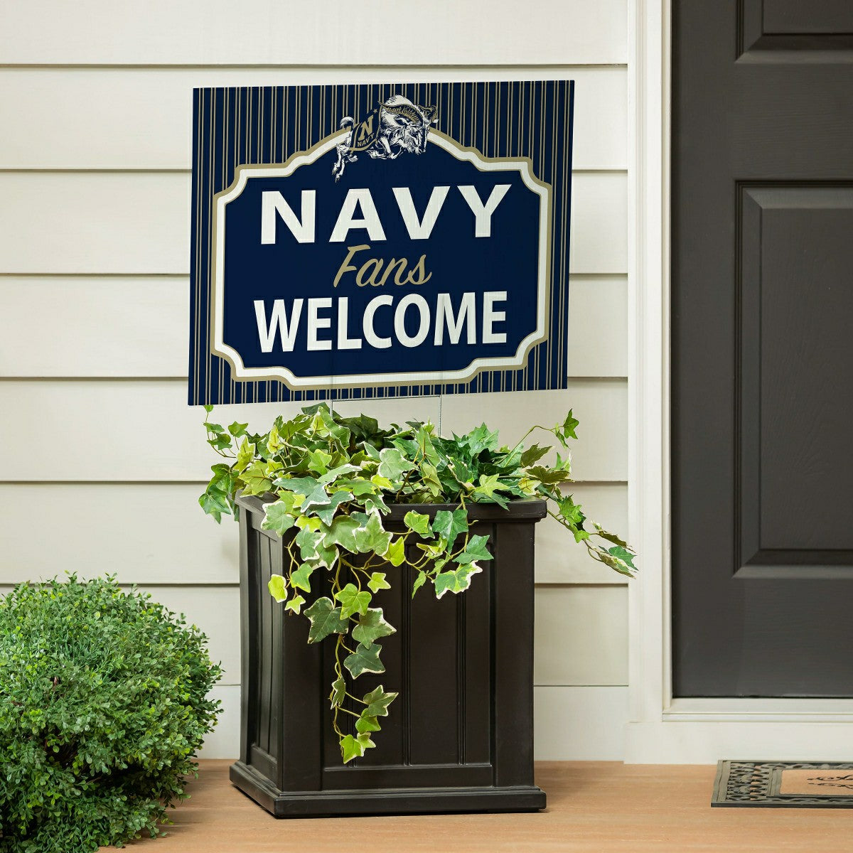US Naval Academy Coroplast Yard Sign, "Fans Welcome"