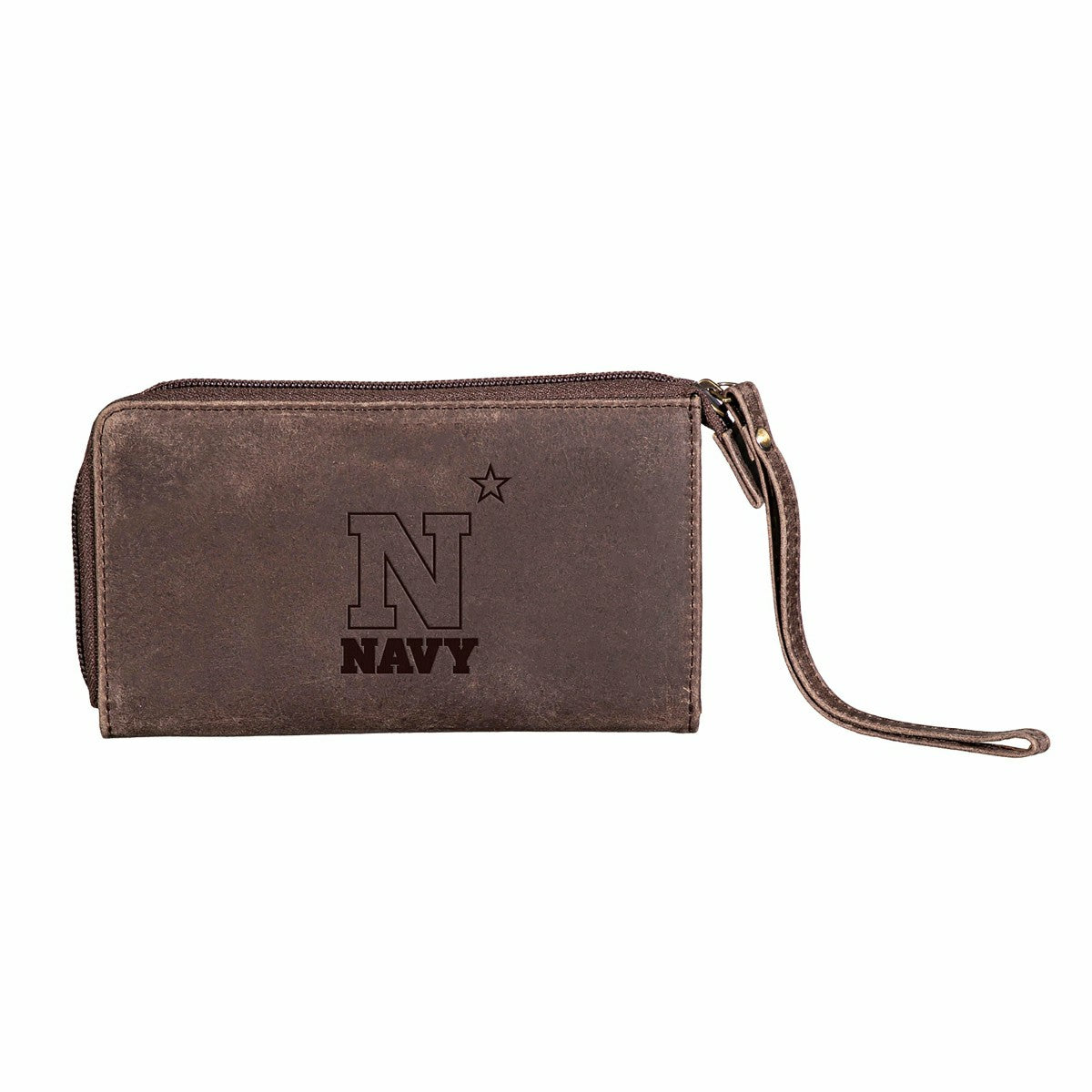 Wristlet Wallet, Brown, US Naval Academy