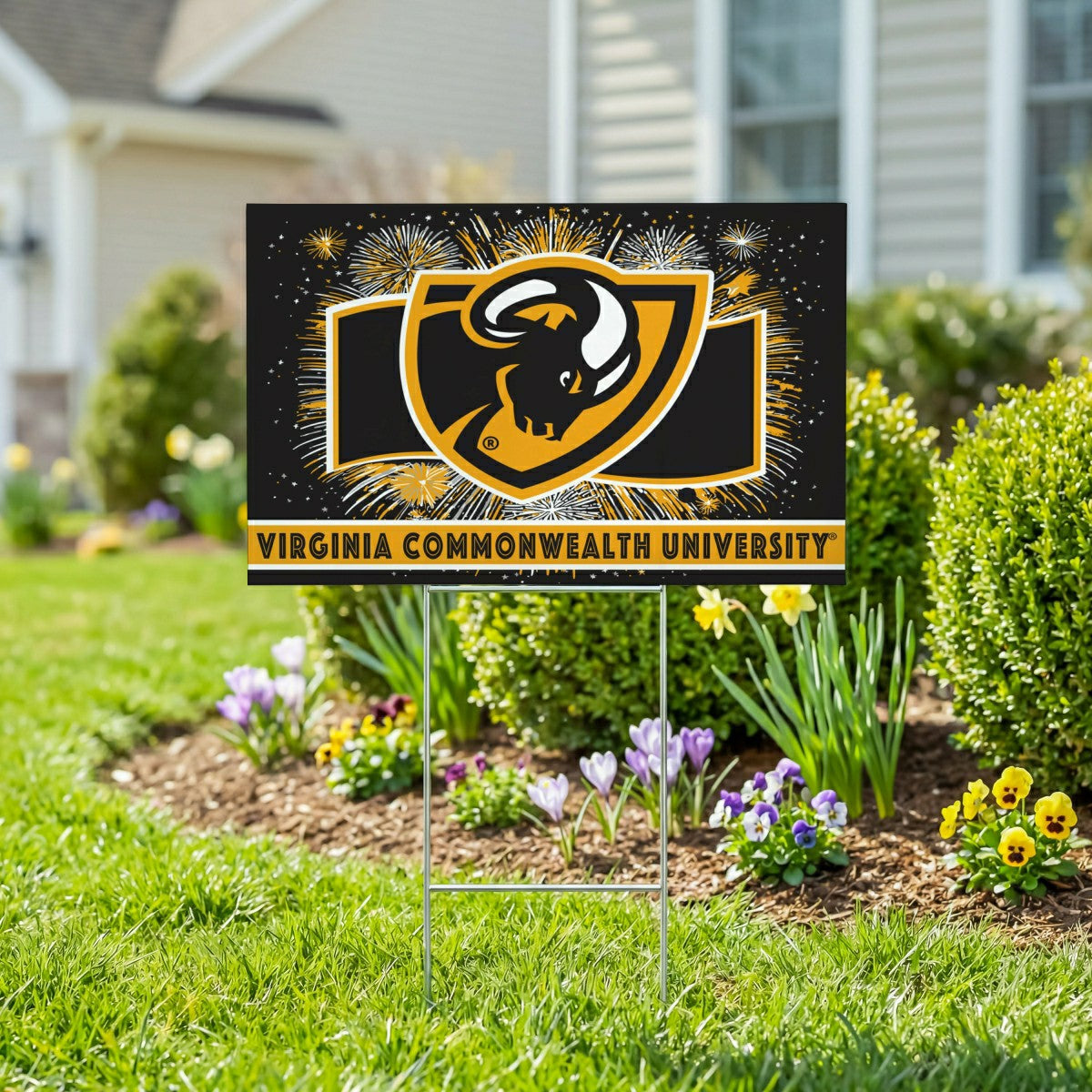 Virginia Commonwealth University Yard Sign, Patriotic