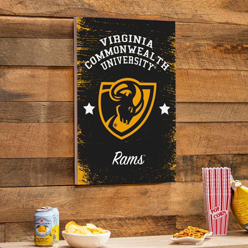 Virginia Commonwealth University Wood Wall Sign, 16x24