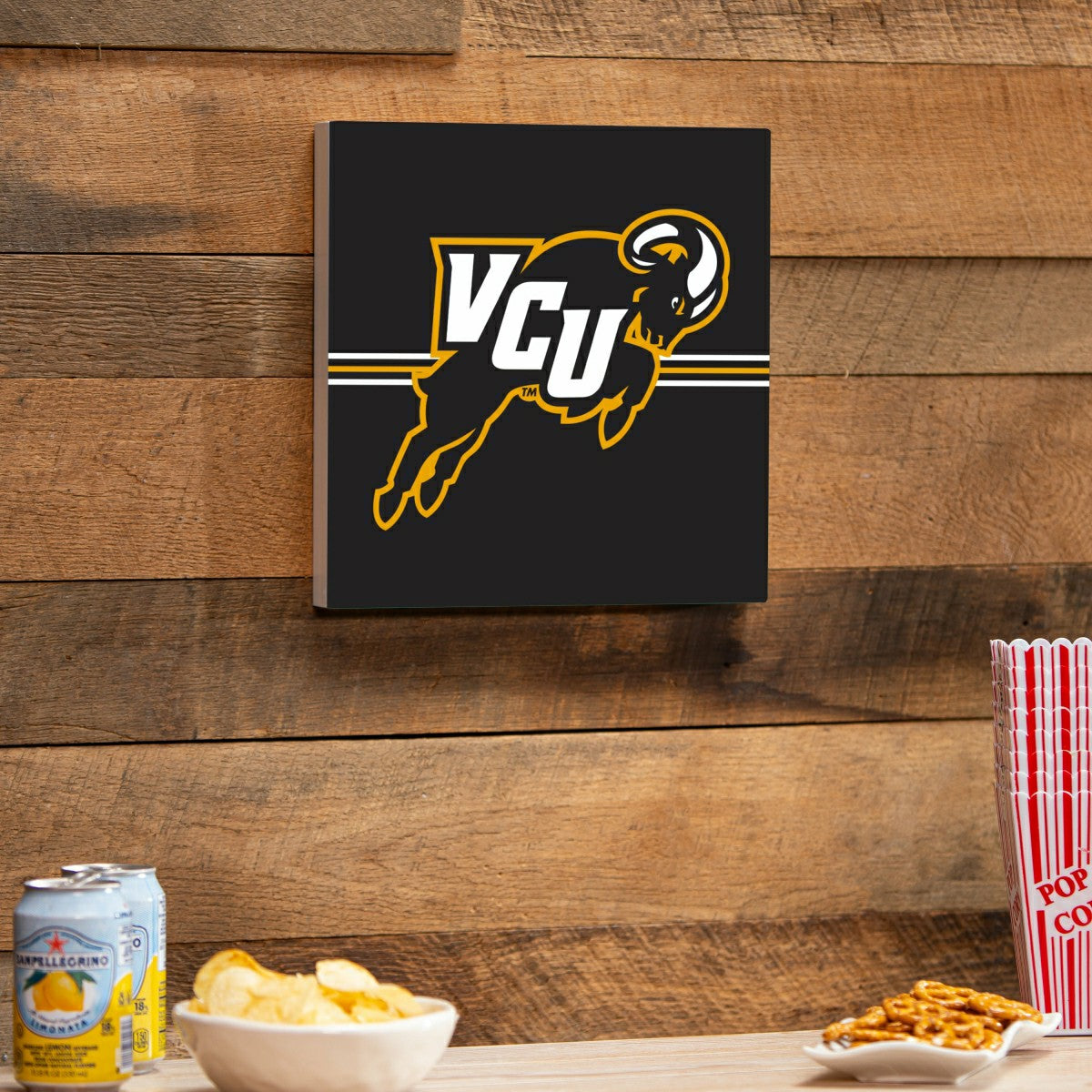 Virginia Commonwealth University Wood Wall Sign, 12x12