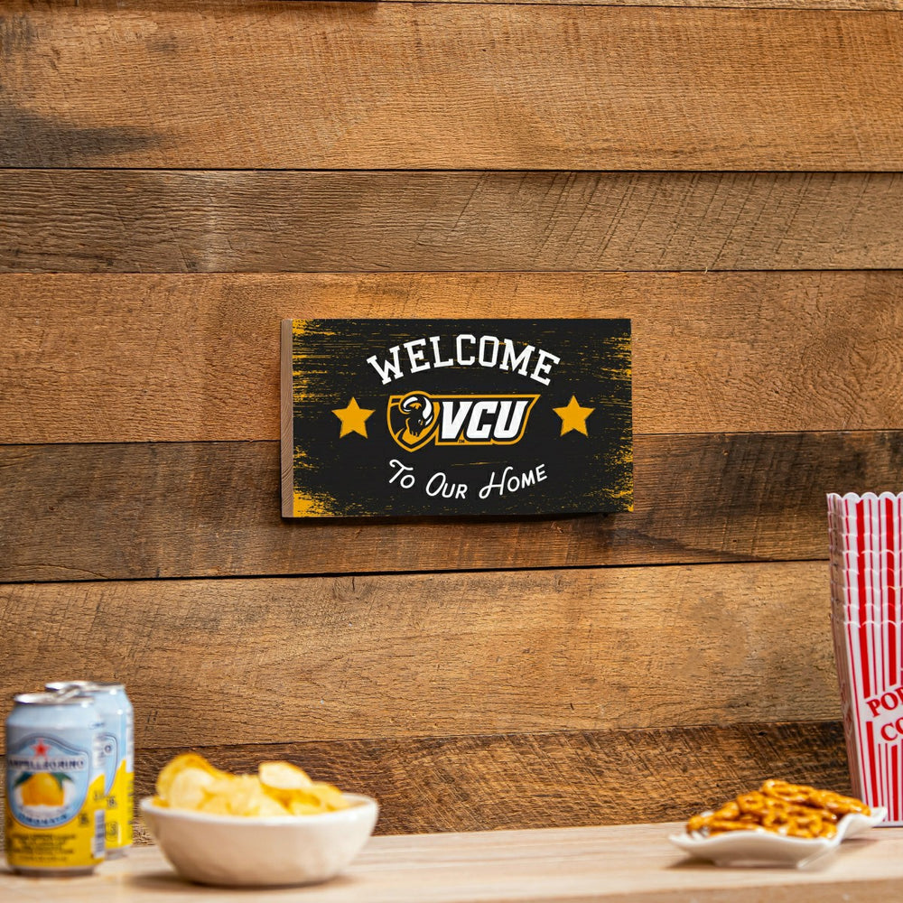 Virginia Commonwealth University Wood Wall Sign, 6x11