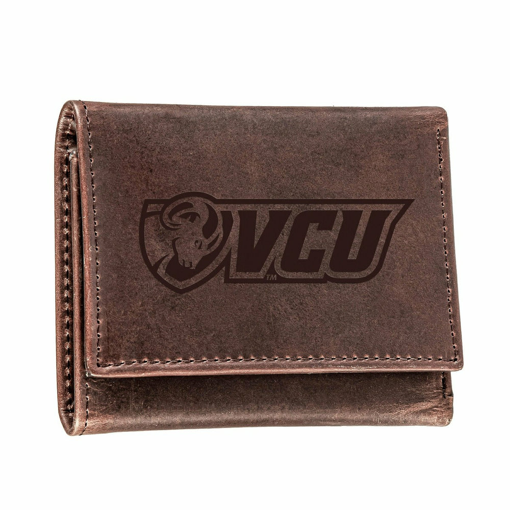 Virginia Commonwealth University (VCU), Tri-Fold Wallet, Brown, CH, 10