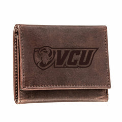 Virginia Commonwealth University (VCU), Tri-Fold Wallet, Brown, CH, 10