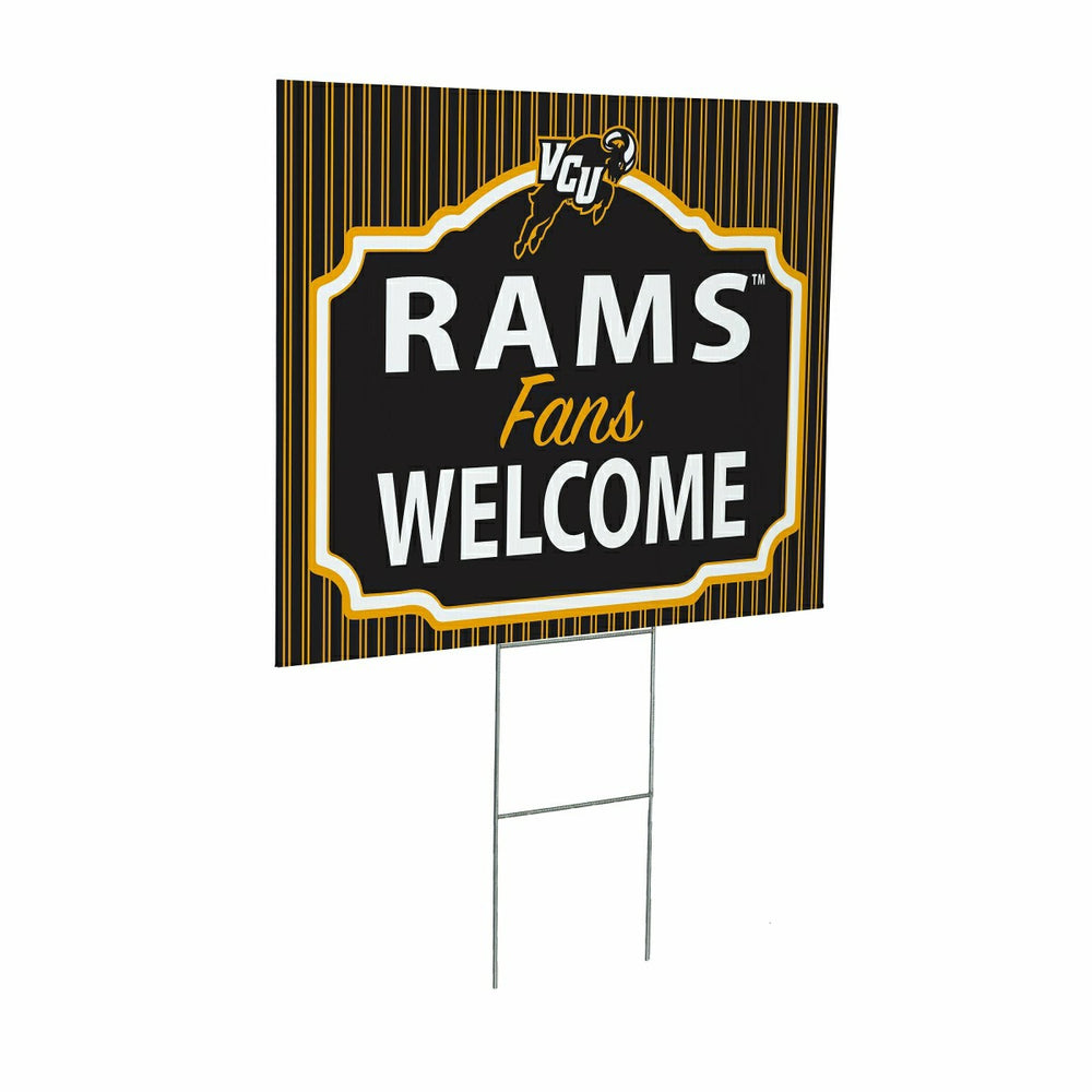 Virginia Commonwealth University Coroplast Yard Sign, "Fans Welcome"