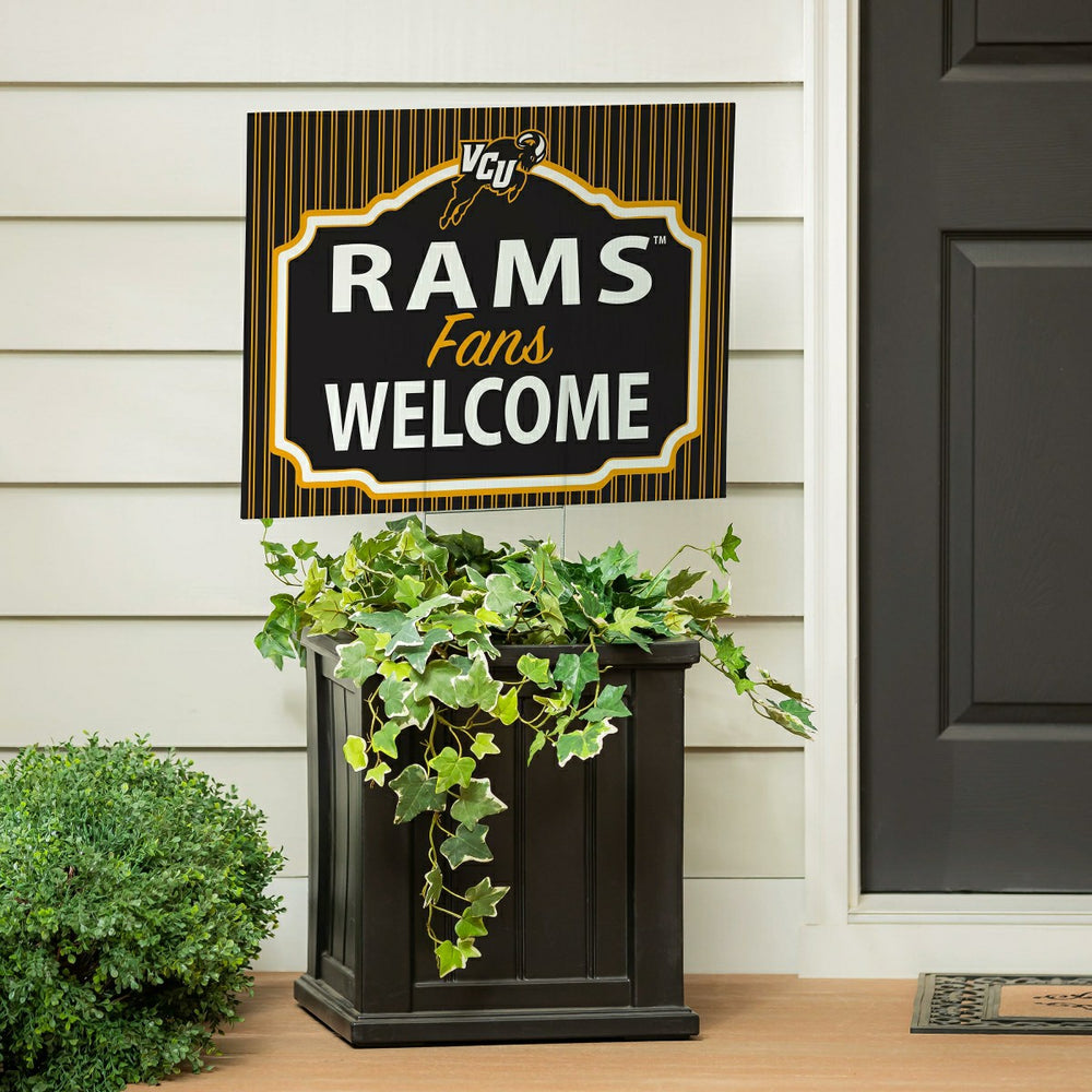 Virginia Commonwealth University Coroplast Yard Sign, "Fans Welcome"